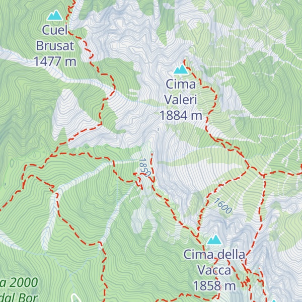 Map of Creta dai Rusei