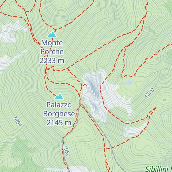 Map of Sasso di Palazzo Borghese