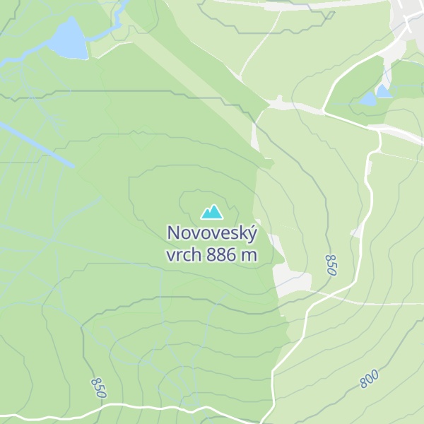 Map of Novoveský vrch