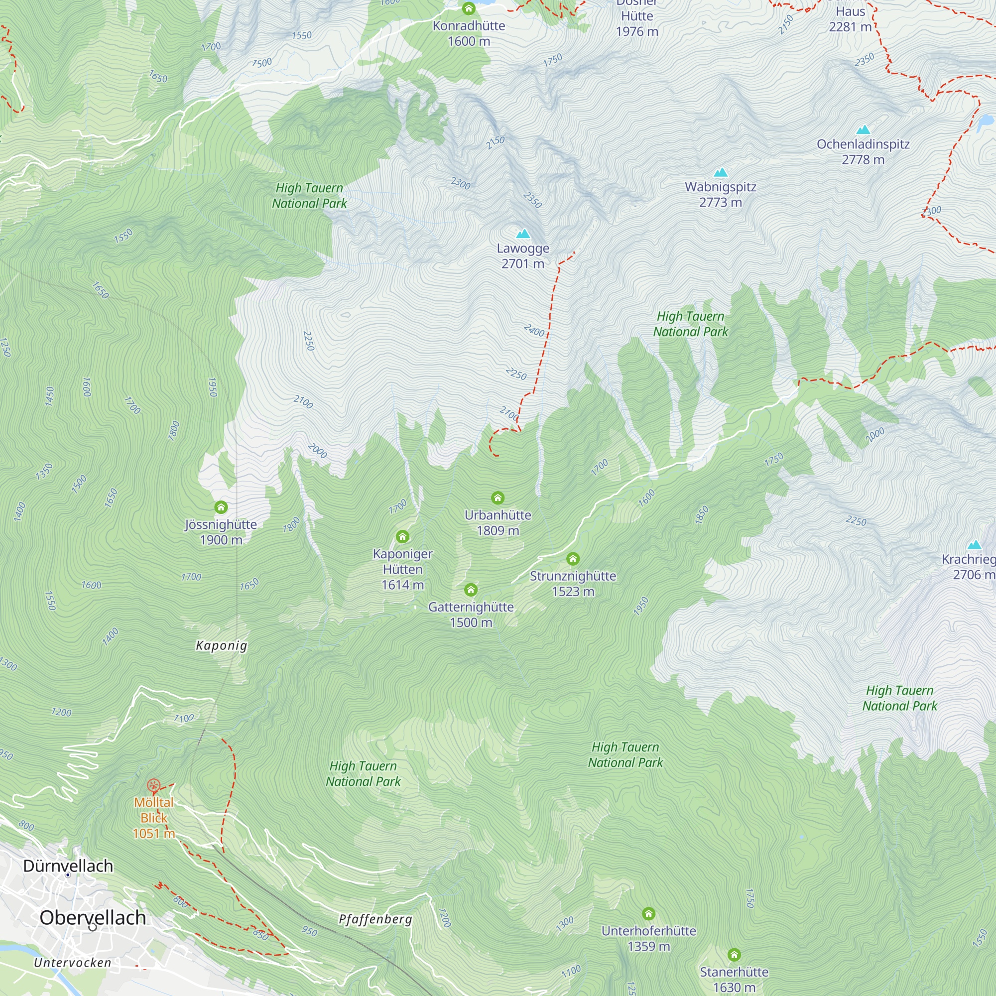 Urbanhütte map