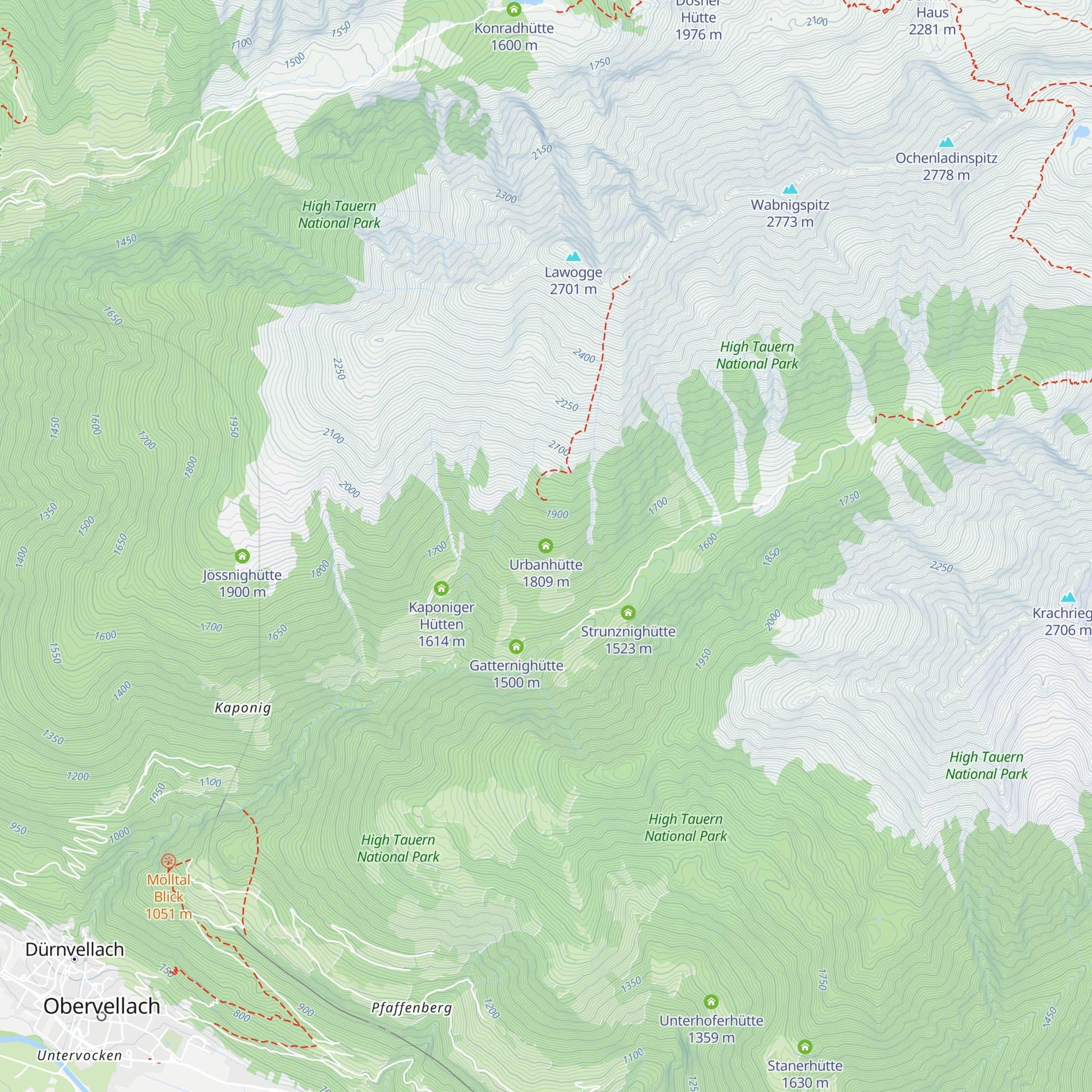 Urbanhütte map
