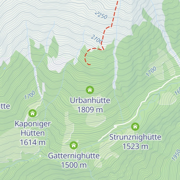 Map of Urbanhütte