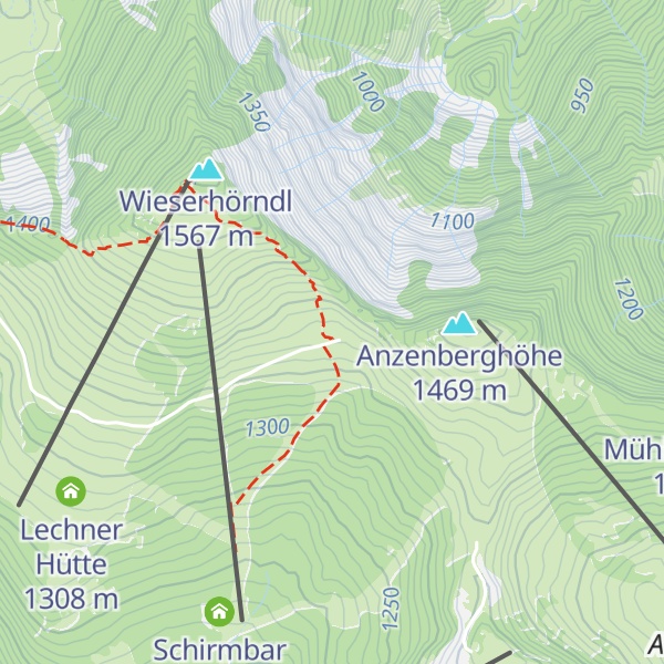 Map of Latschenalm Krispl-Gaißau