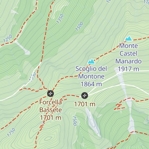 Map of Colle Bassete