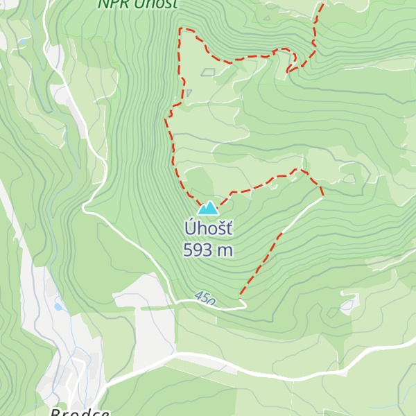 Map of Úhošť