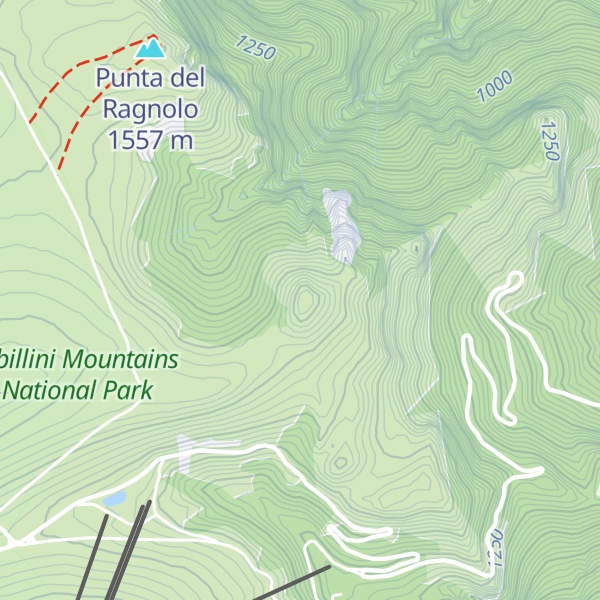 Map of Pizzo di Meta