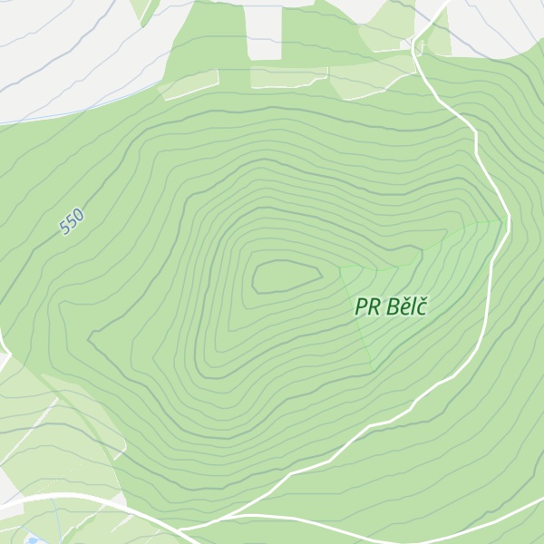 Map of Běleč