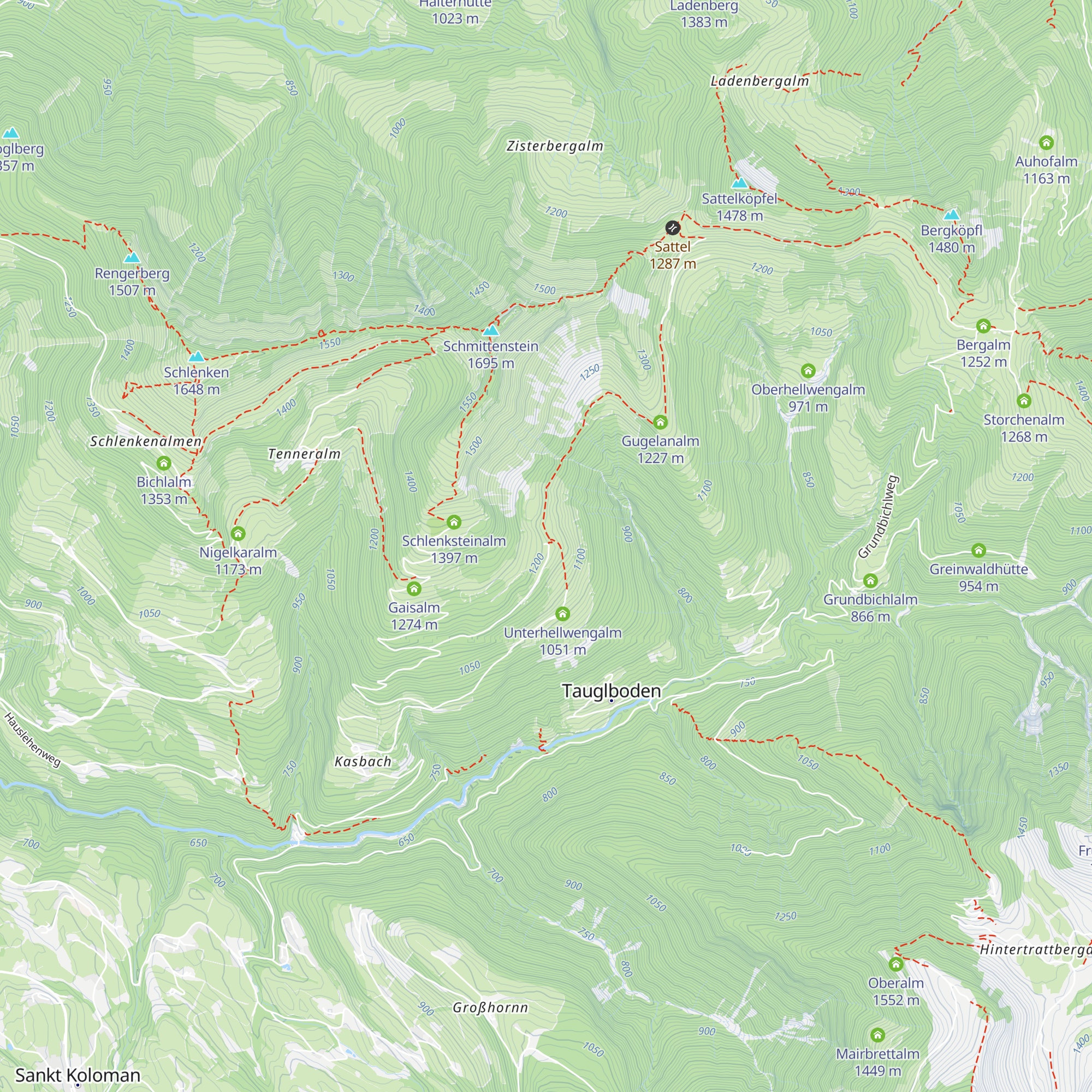 Ebenwaldalm map