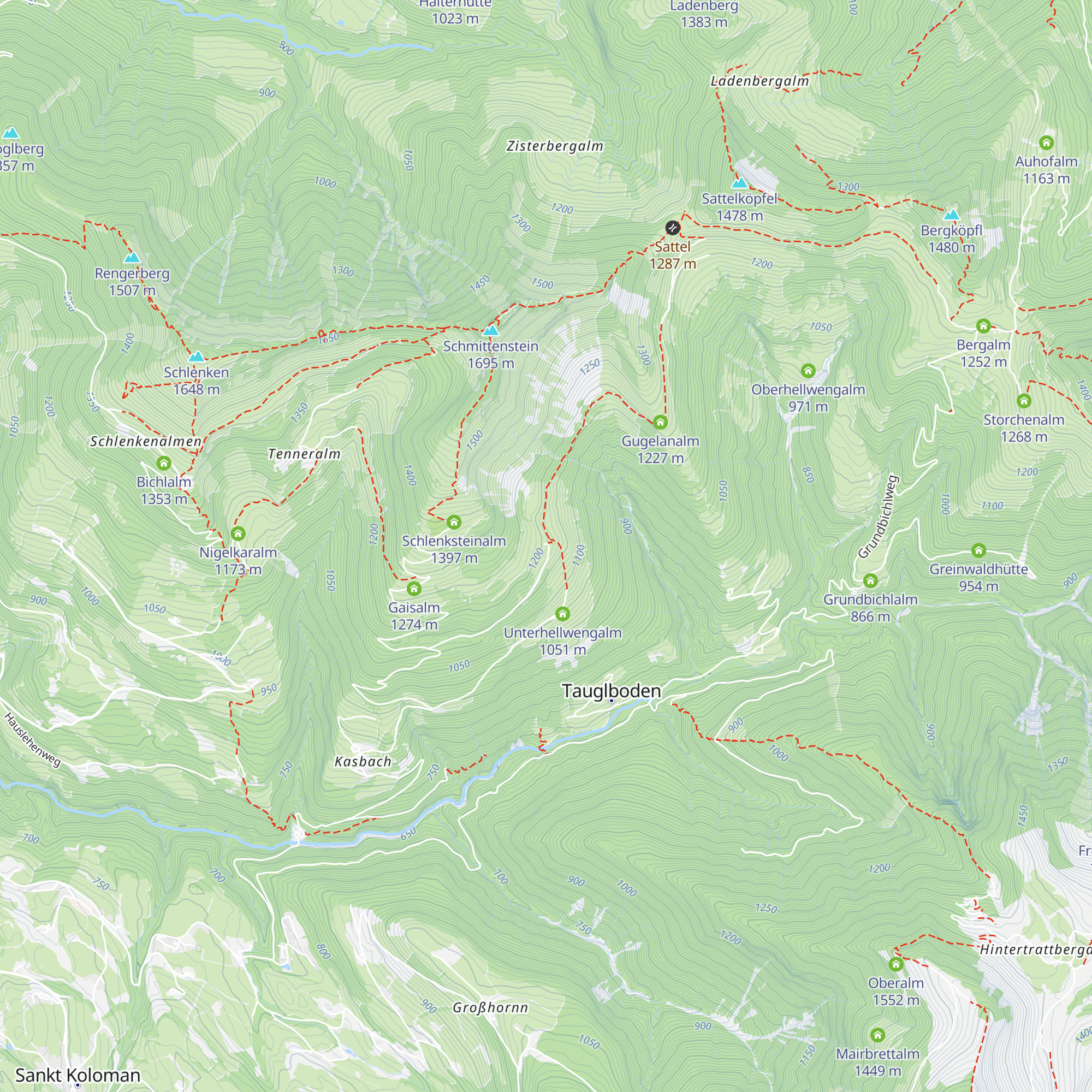 Ebenwaldalm map