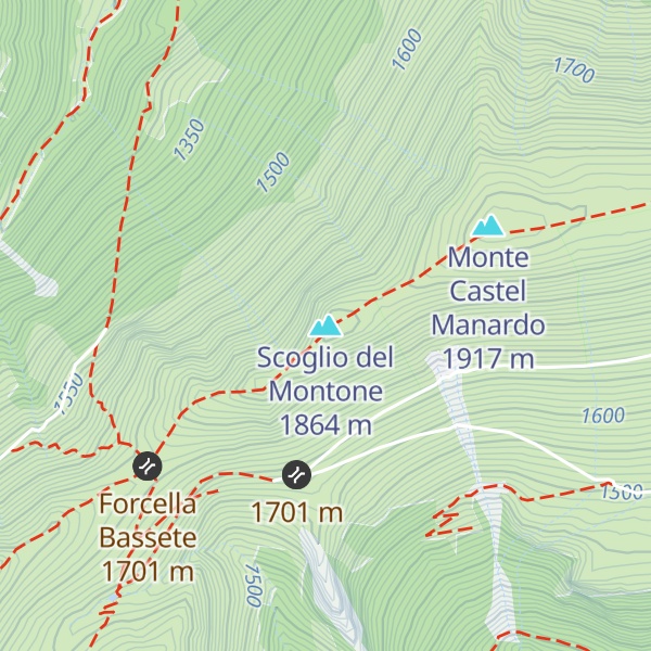 Map of Scoglio del Montone