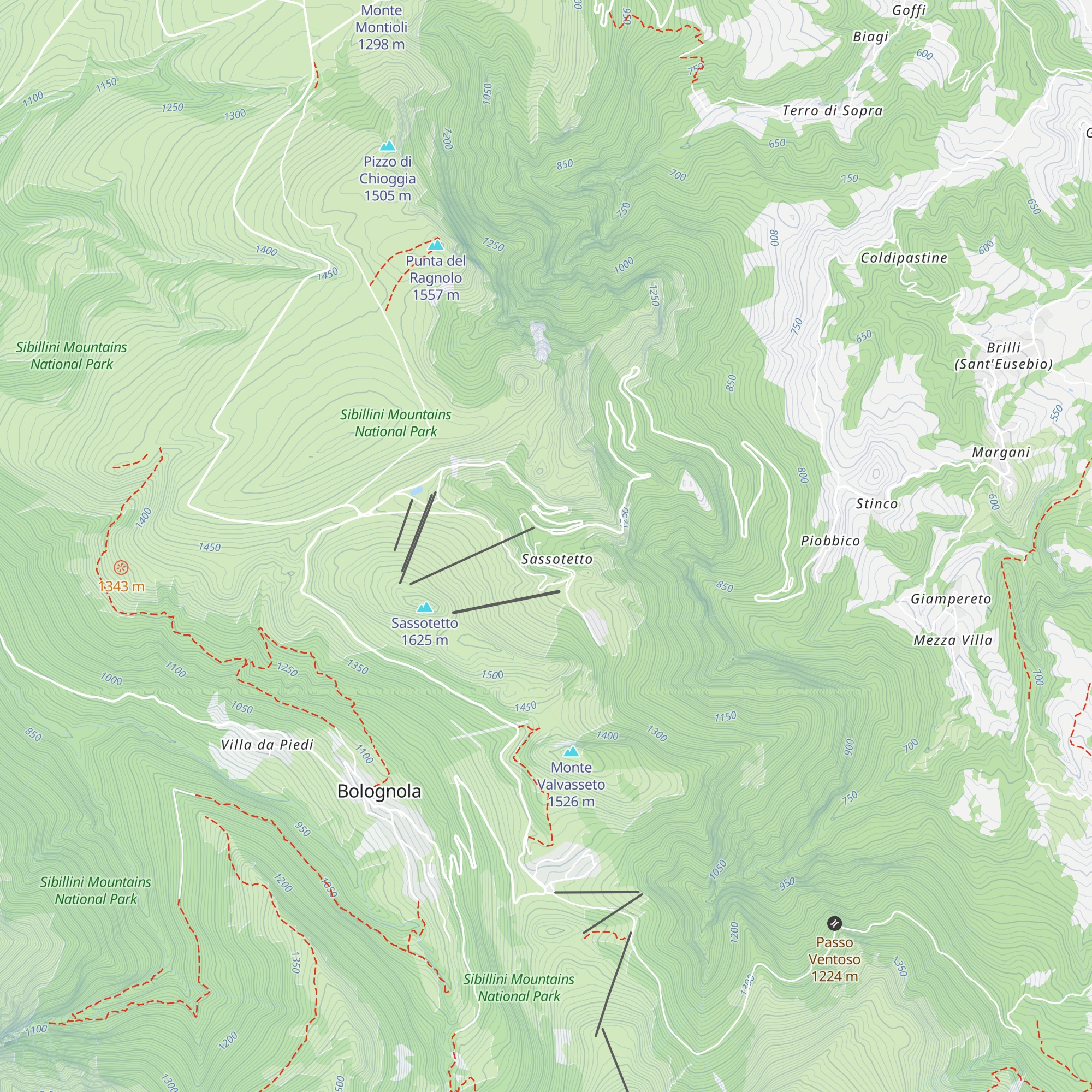 Rifugio Fonte Lardina map