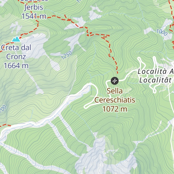 Map of Ex ricovero militare Capitano Pietro Zatti