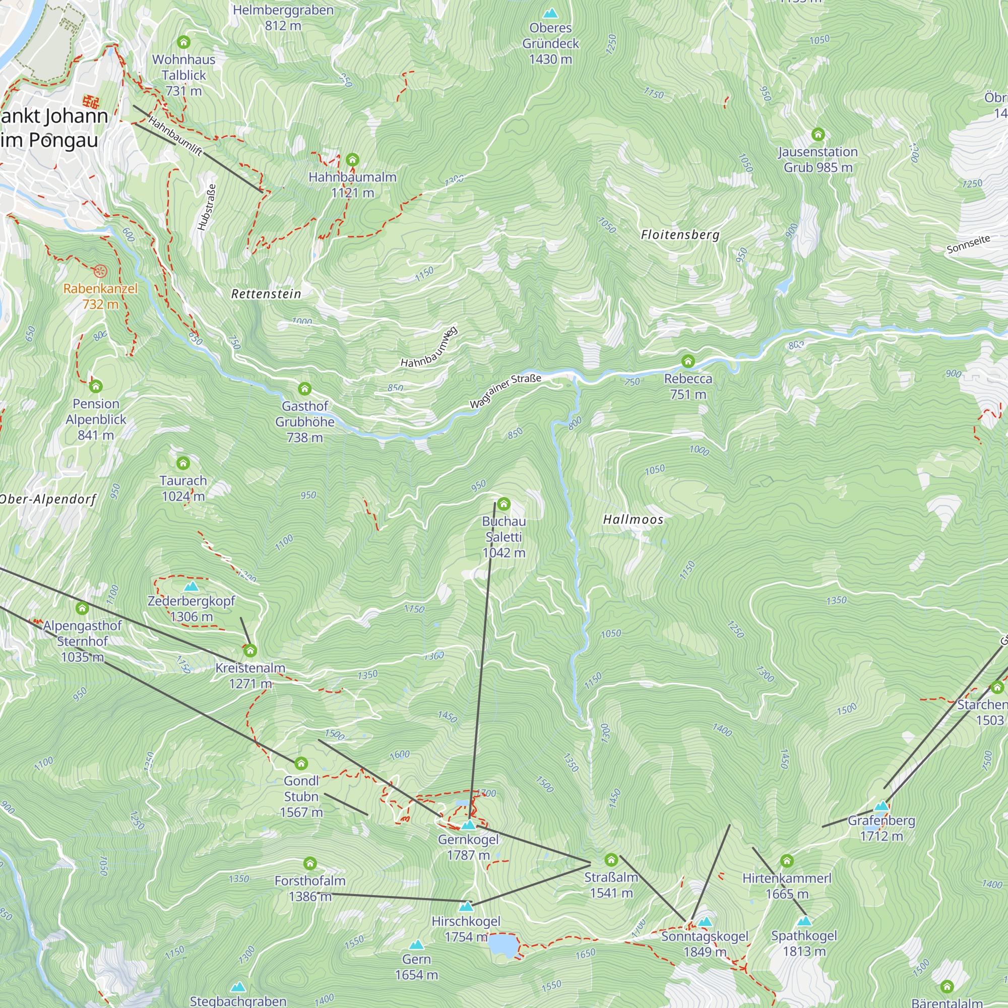 Buchau Saletti map