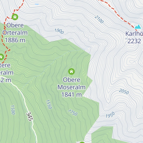 Map of Obere Moseralm