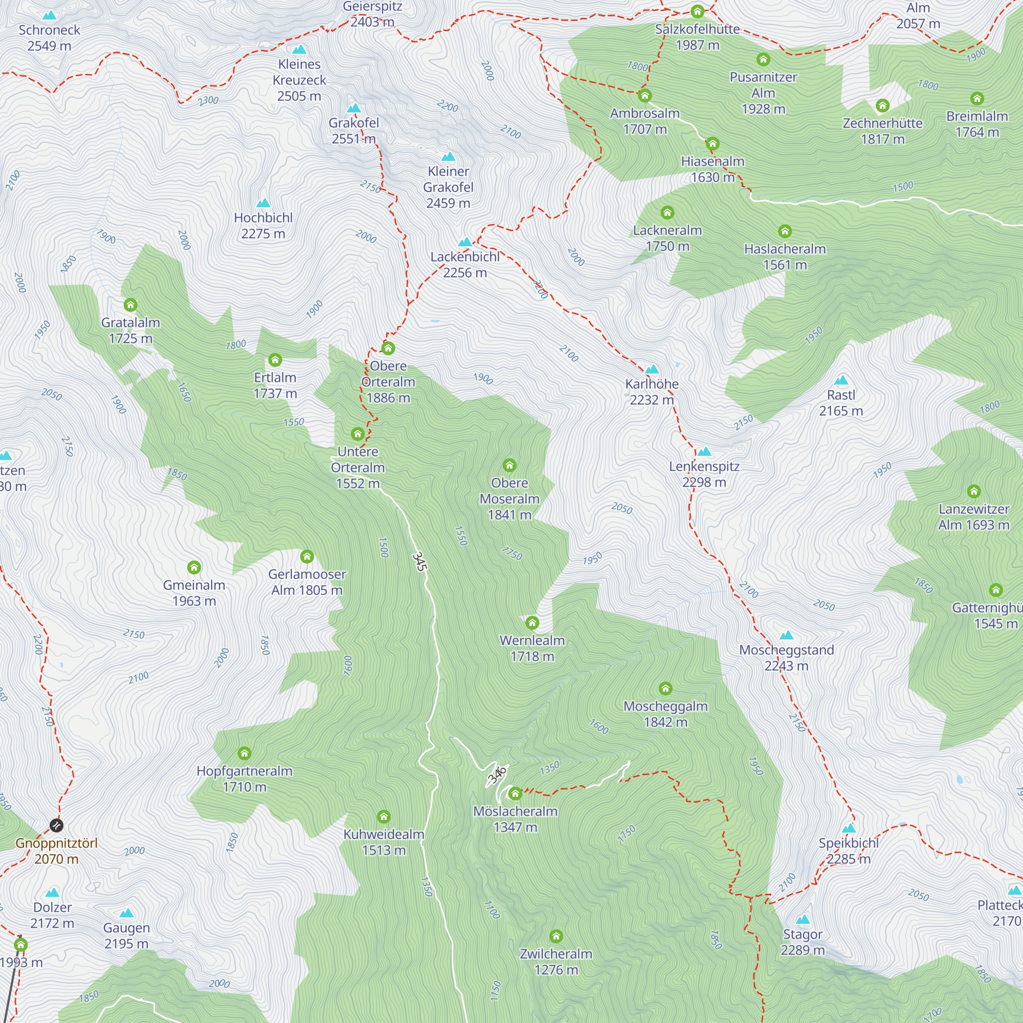 Stockerhütte map