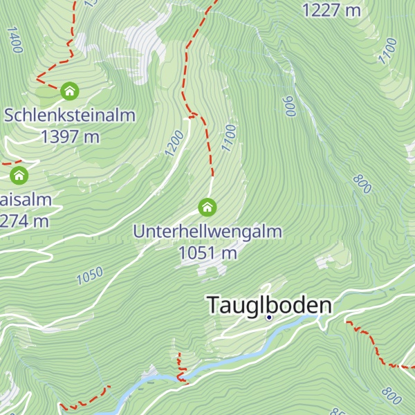 Map of Unterhellwengalm