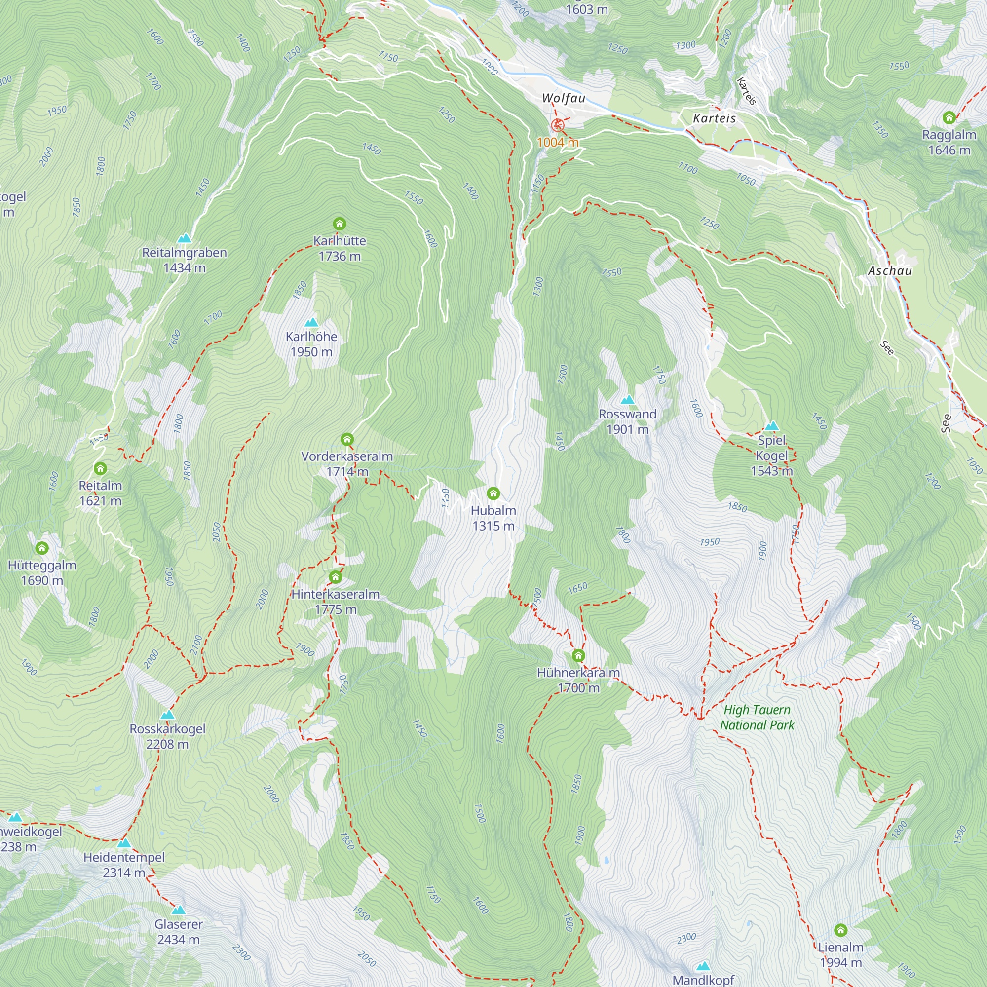 Hubalm map