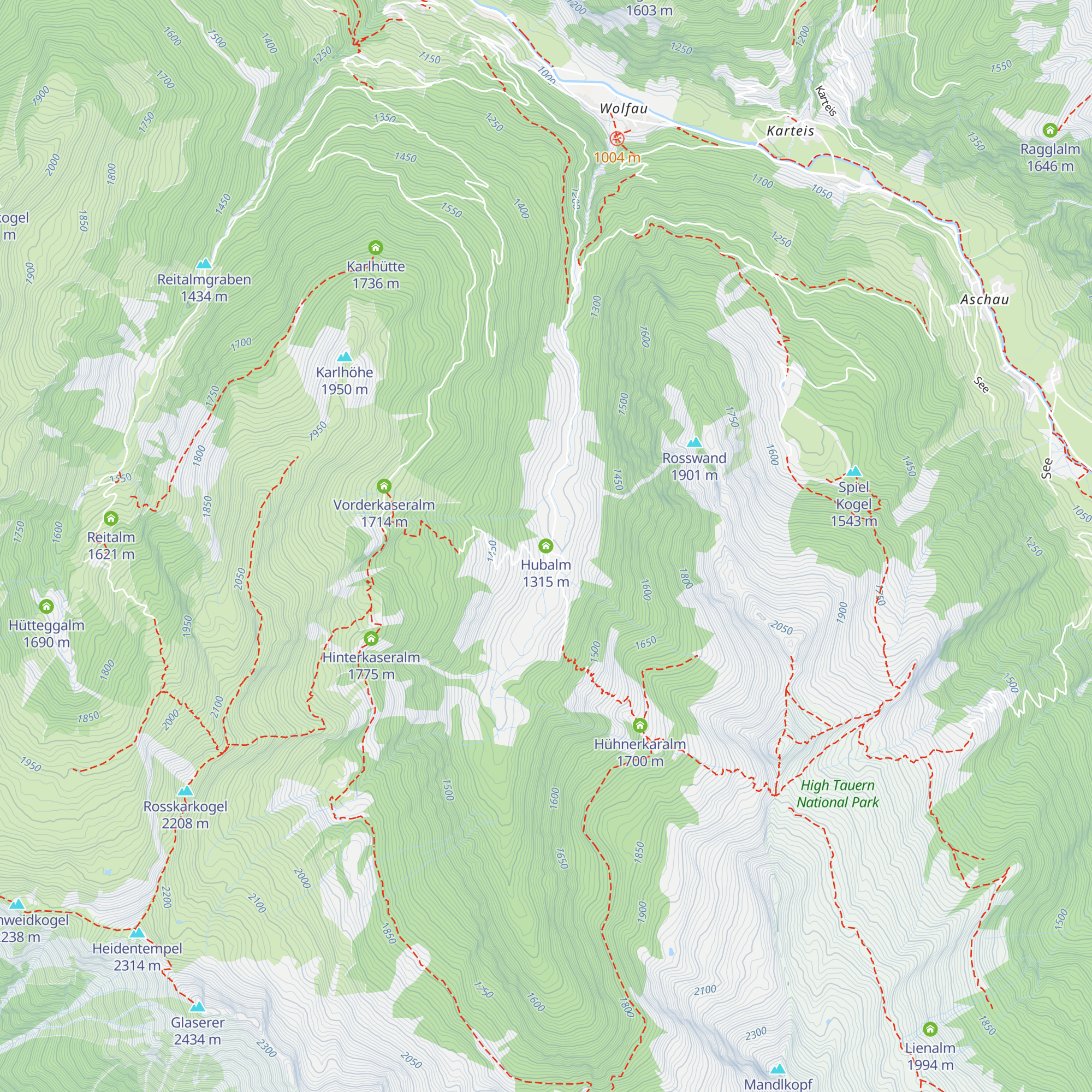 Hubalm map