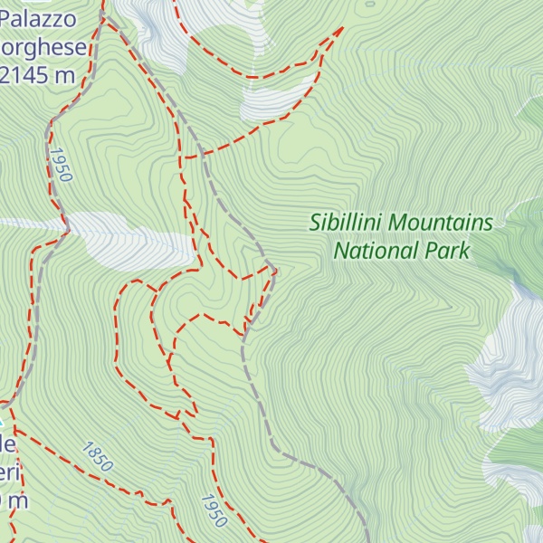 Map of Monte Argentella