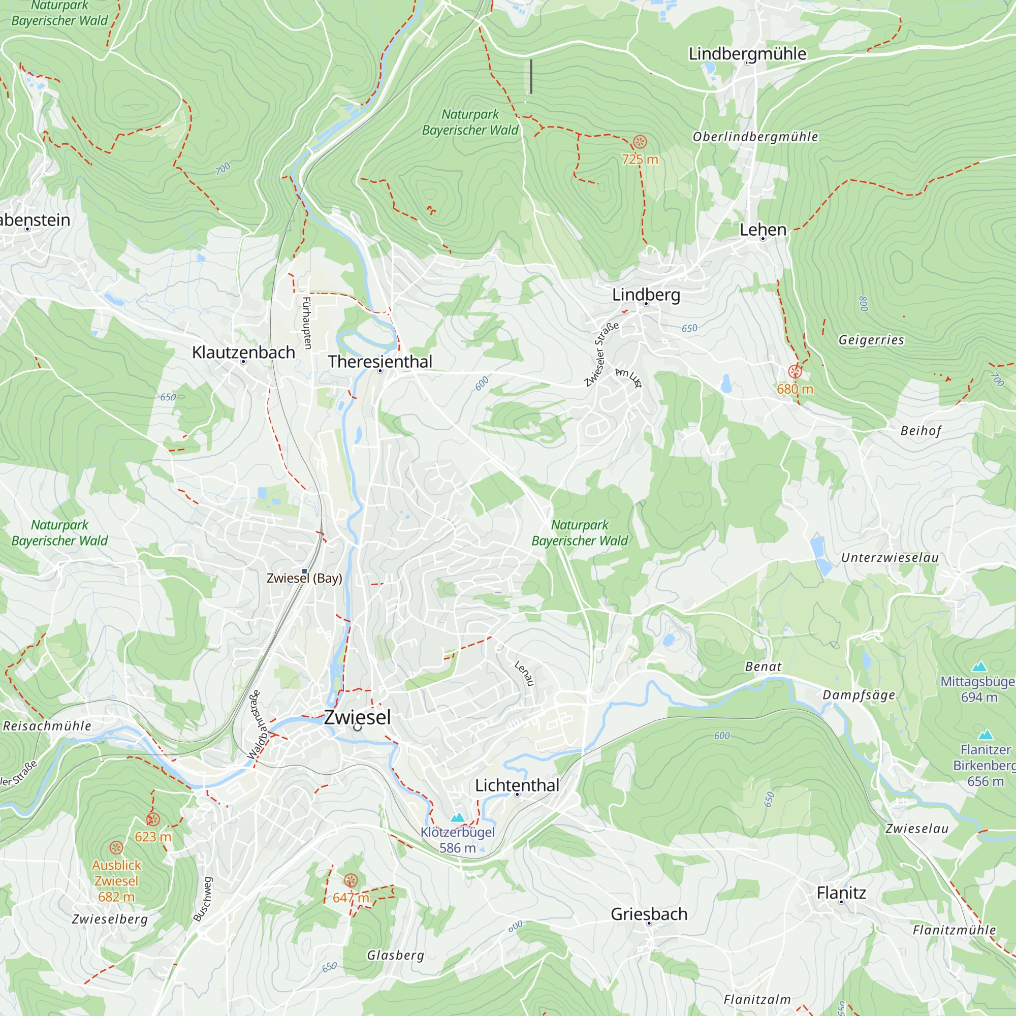 Rotwaldglashütte map