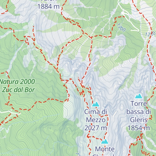 Map of Cima della Pecora