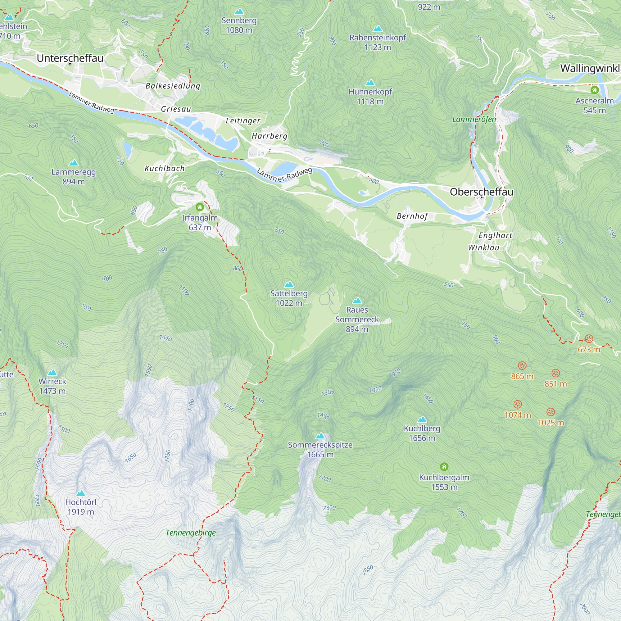 Schönalm map