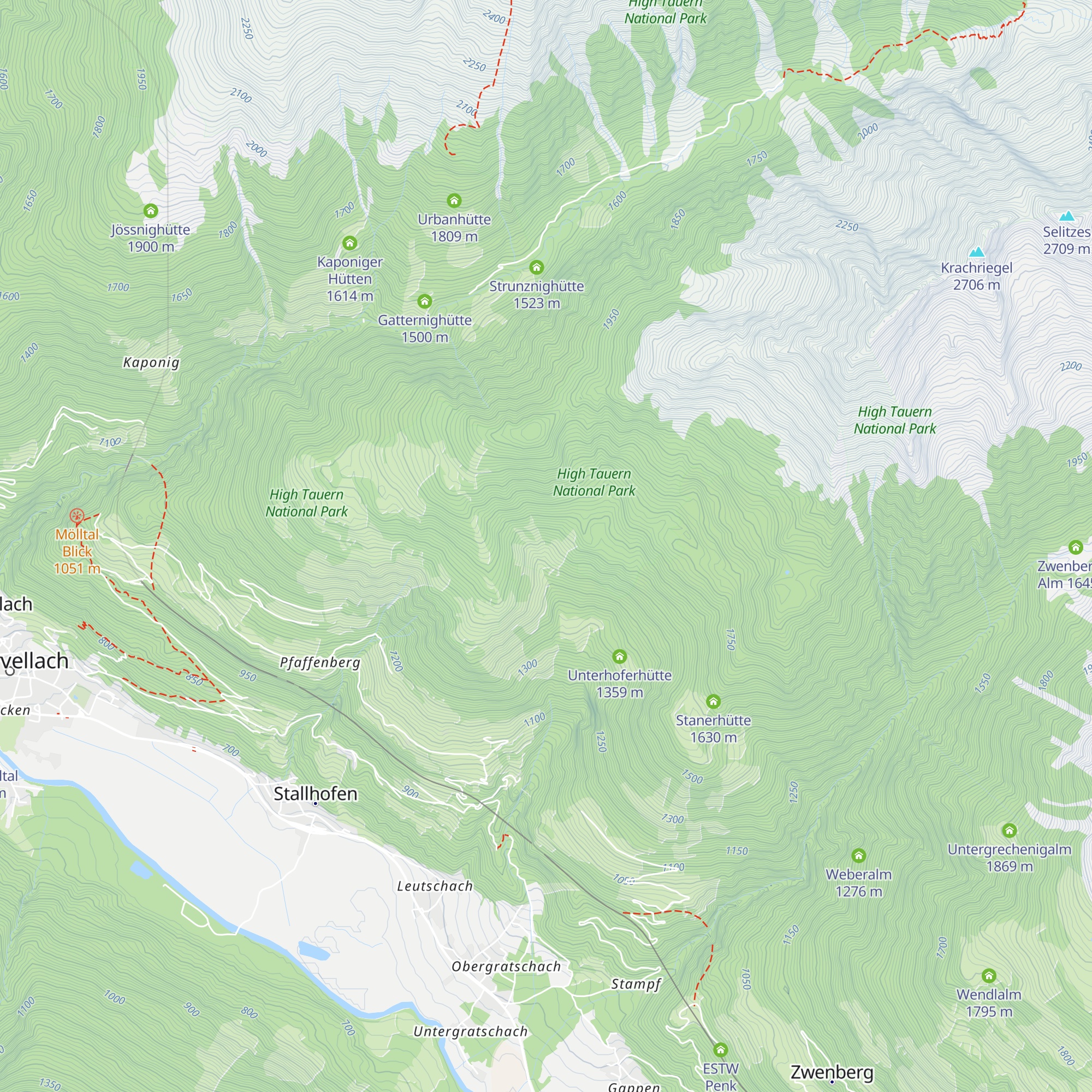 Oberhoferhütte map