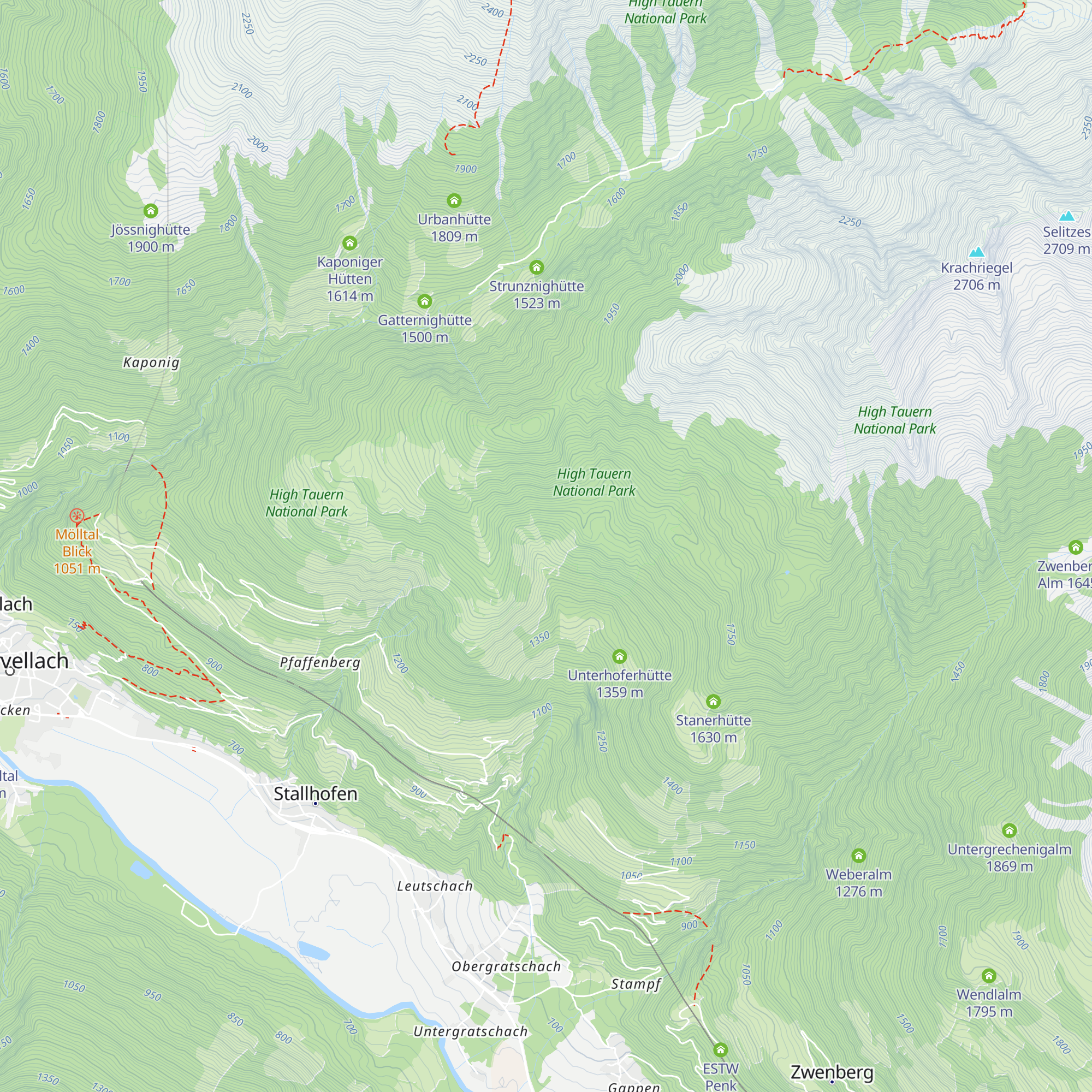 Oberhoferhütte map