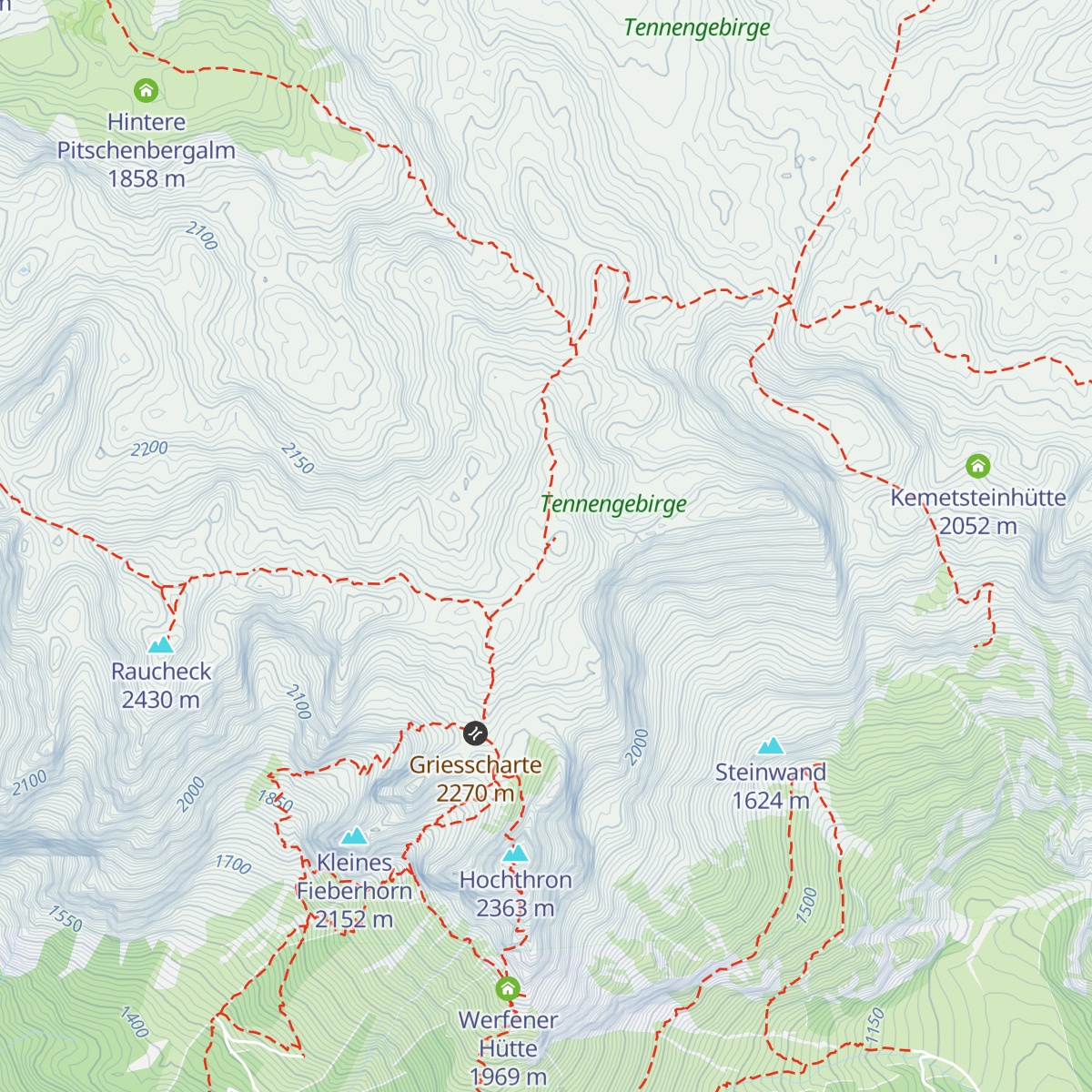 Edelweißerhütte map