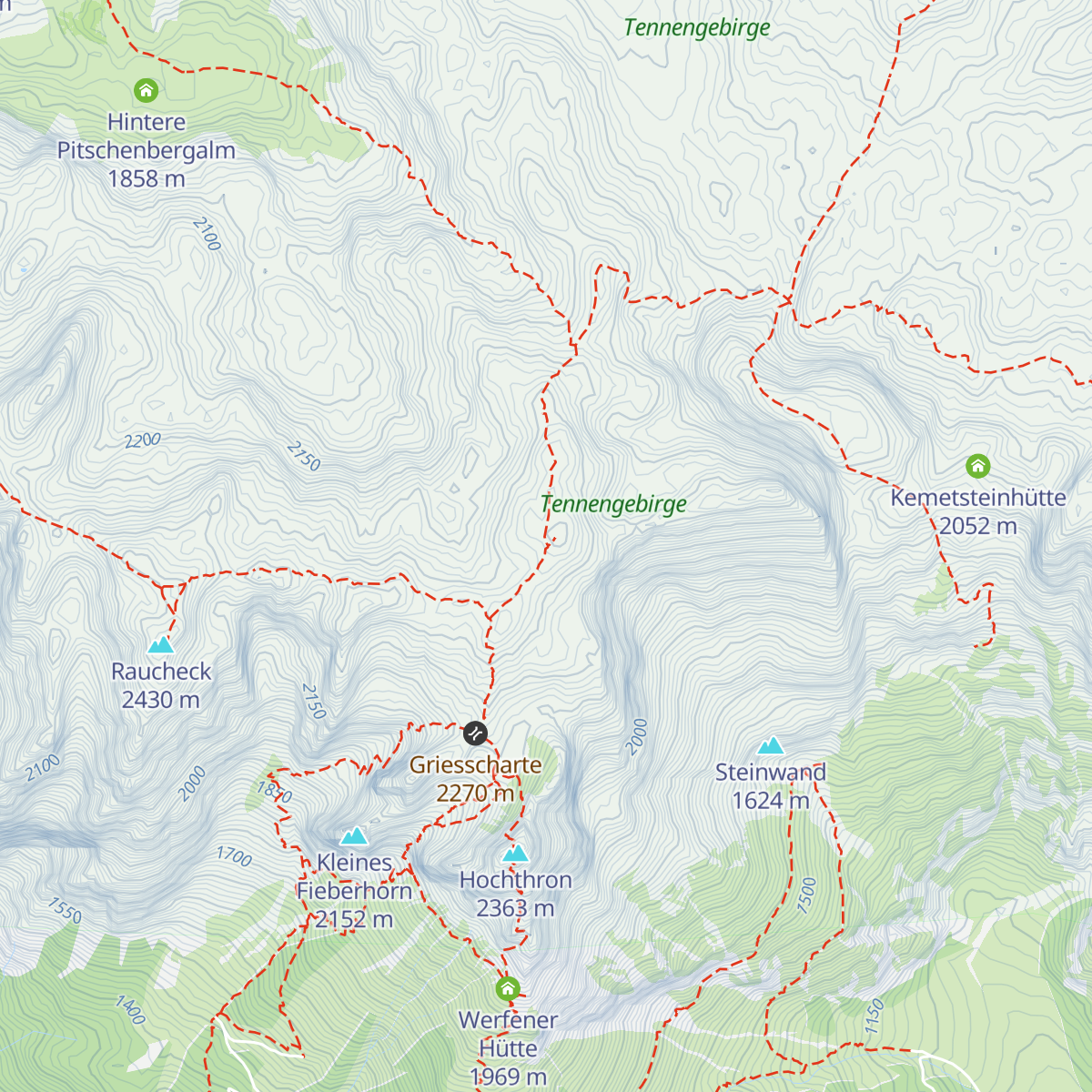 Edelweißerhütte map