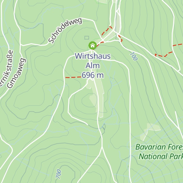 Map of Thoreau-Hütte