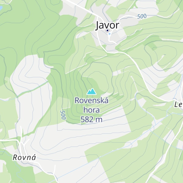 Map of Rovenská hora