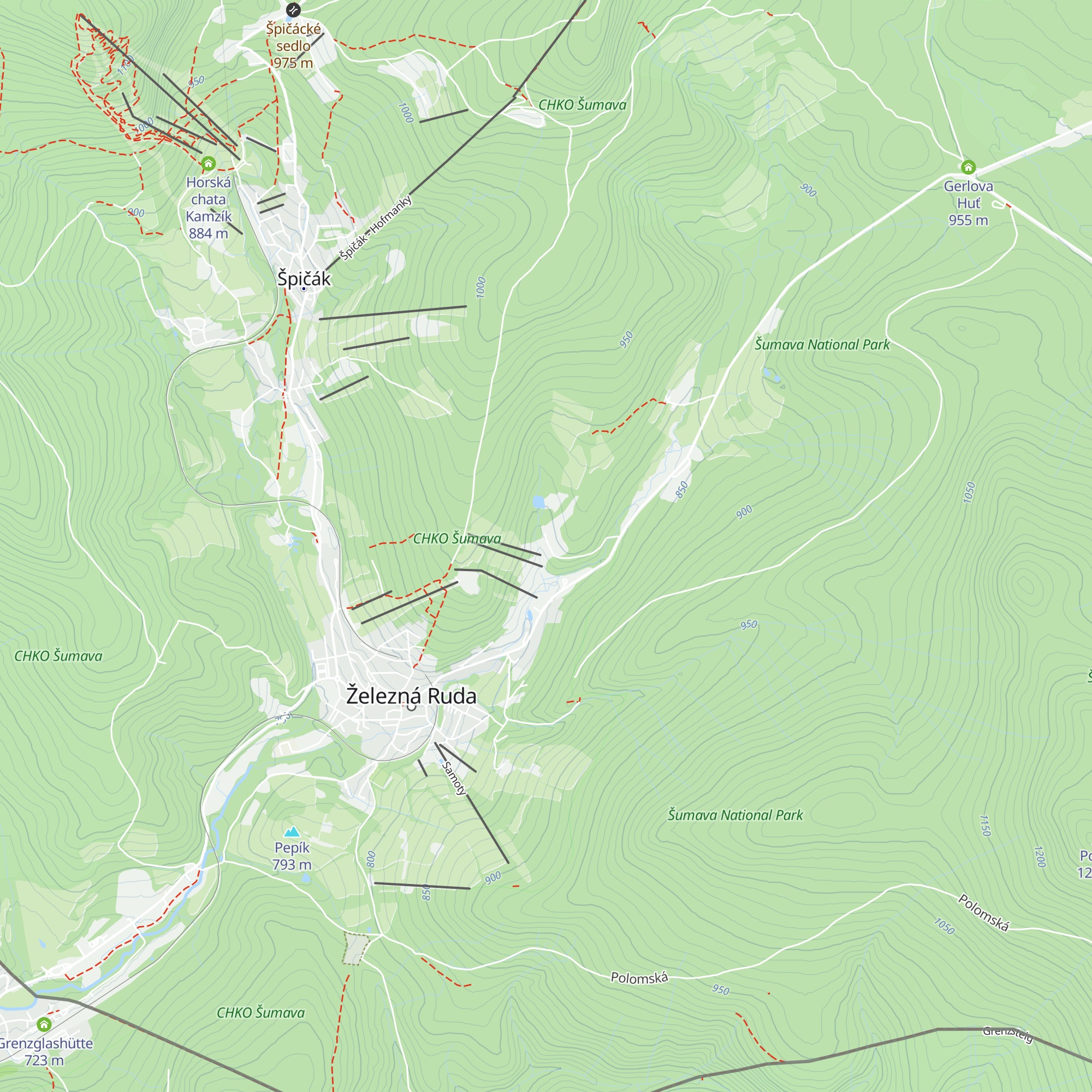 Chata Ořovský map