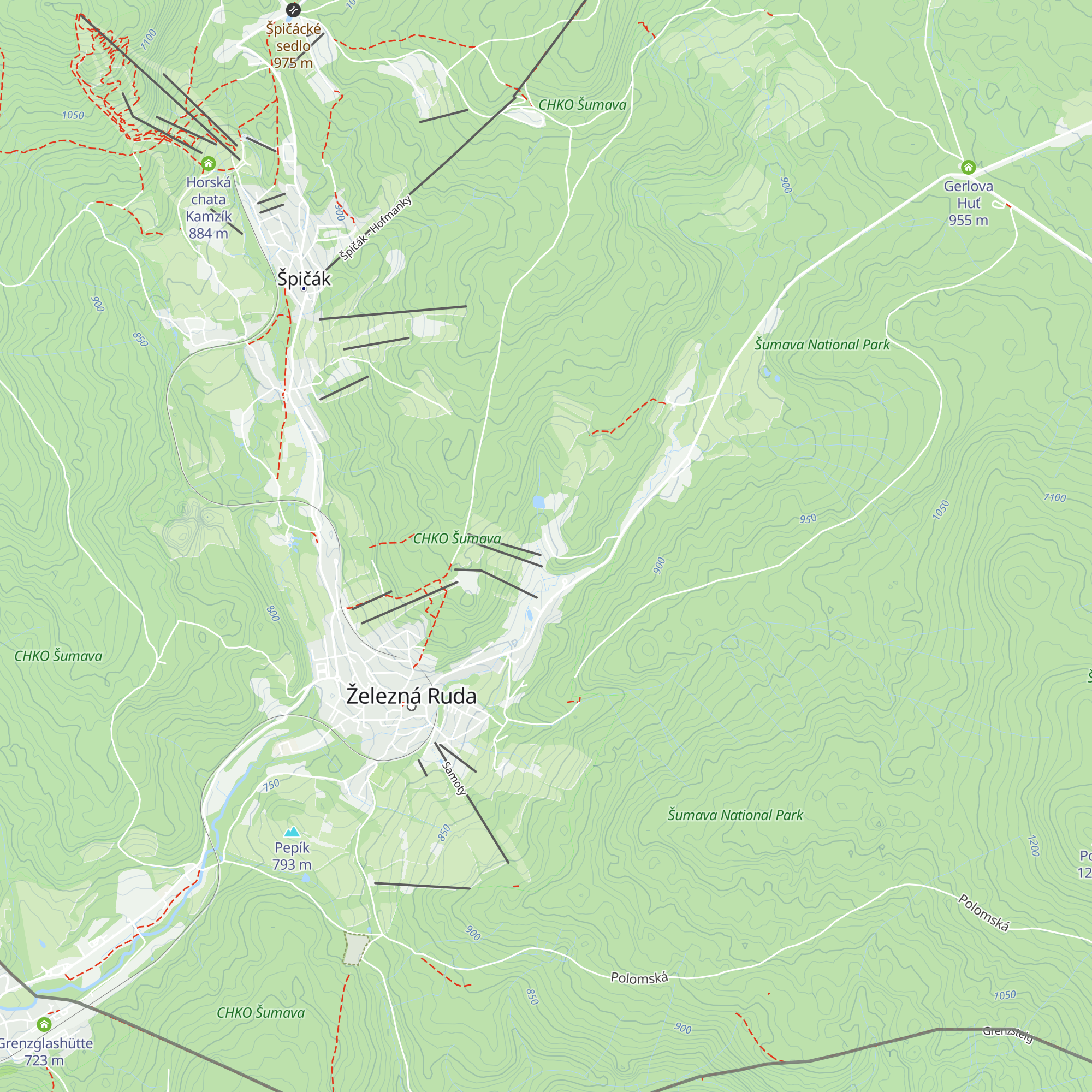 Chata Ořovský map