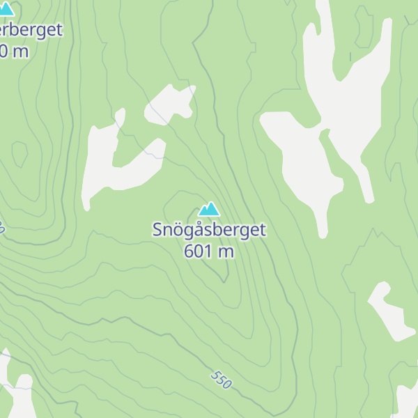 Map of Snögåsberget