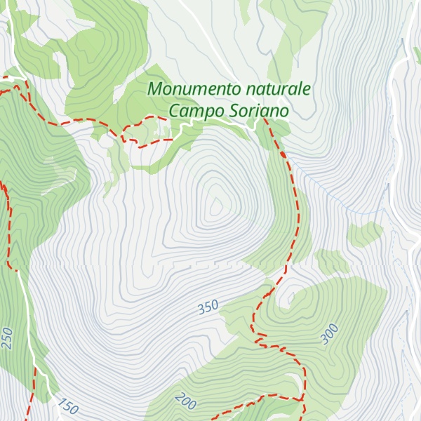 Map of Monte Pannozzo