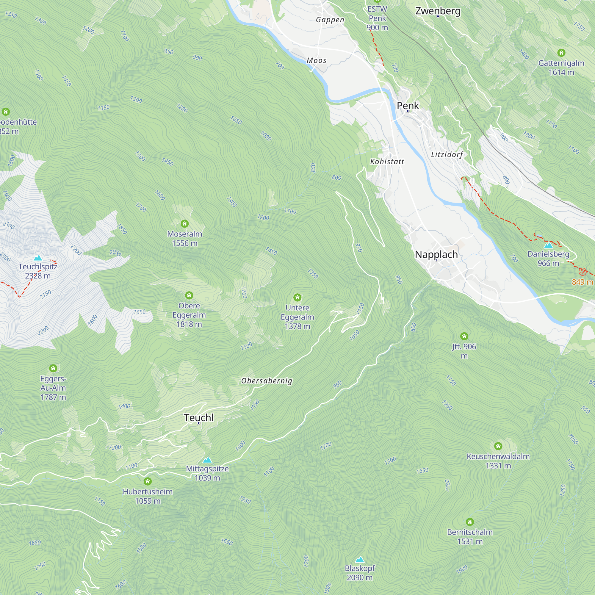Untere Eggeralm map
