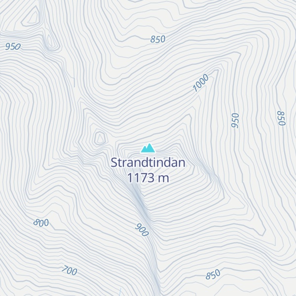 Map of Strandtindan