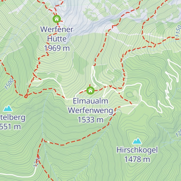 Map of Elmaualm Werfenweng