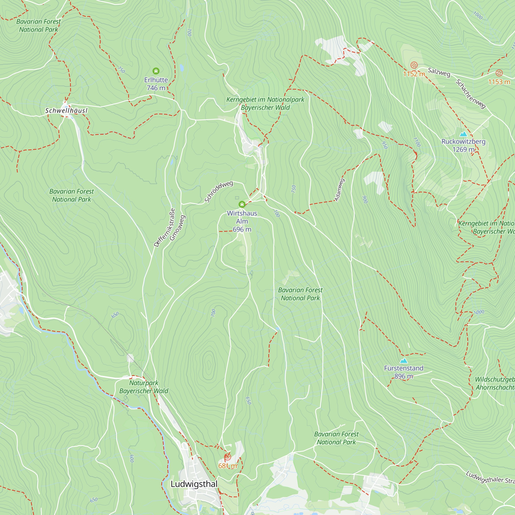 Wasserhütte map