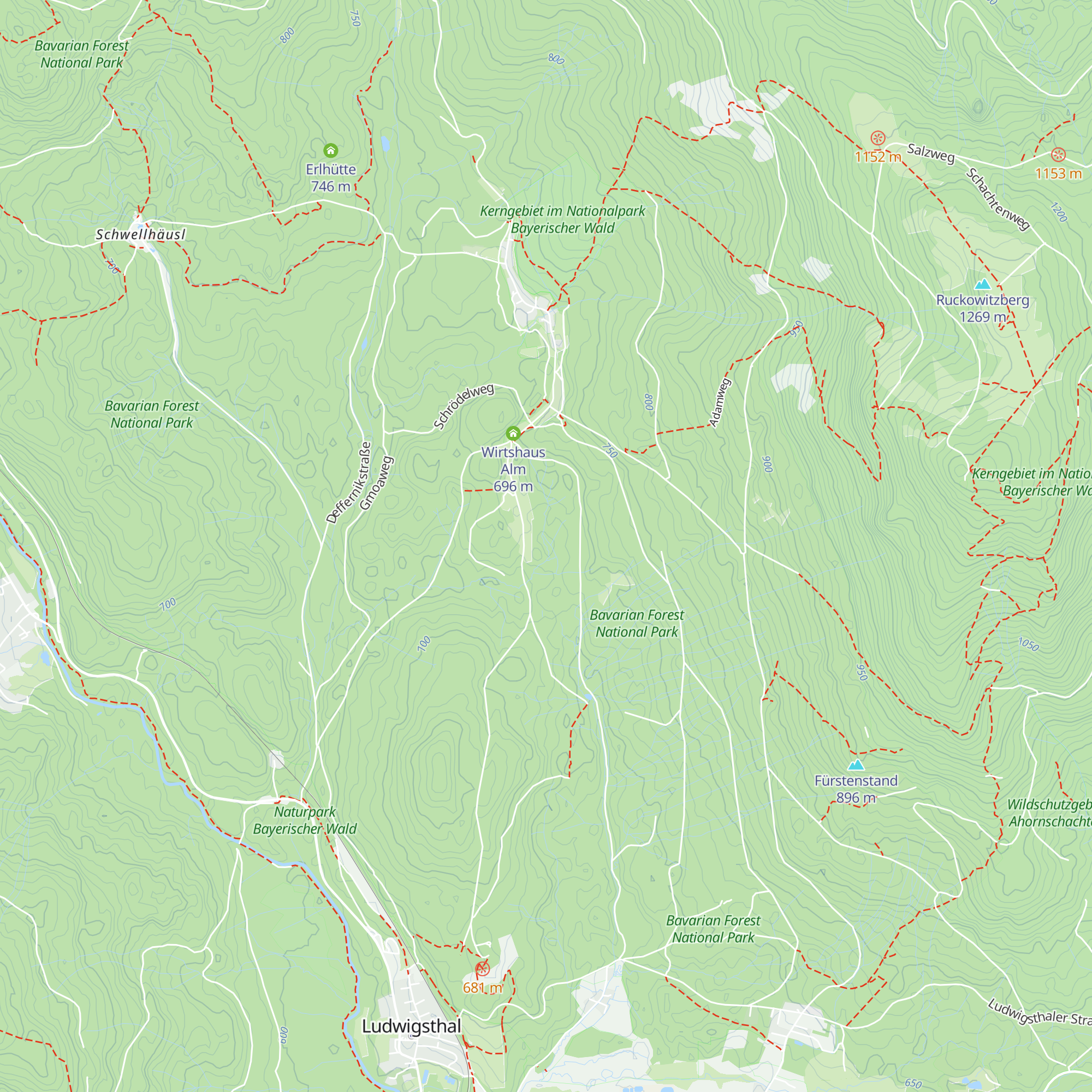 Wasserhütte map