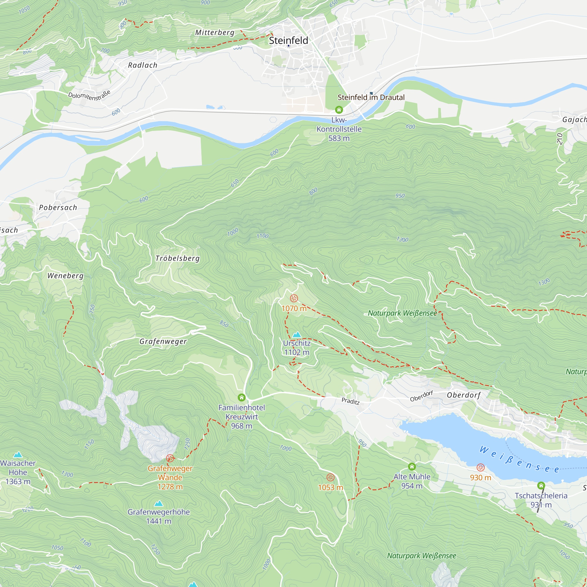 Erlebnishof Tschabitscher map