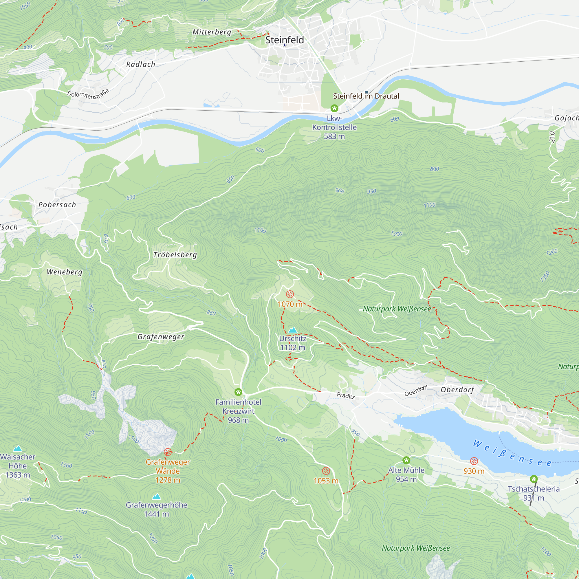 Erlebnishof Tschabitscher map