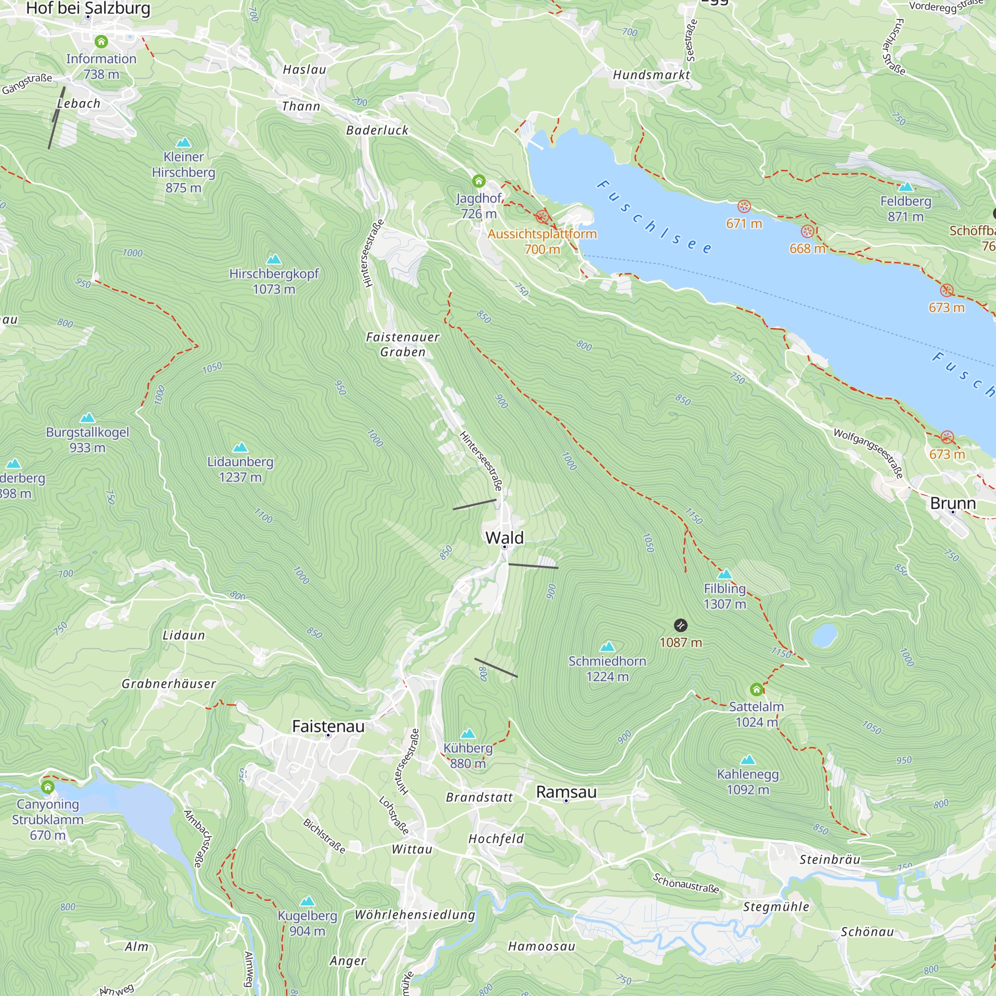 Liftstüberl Oberwald map