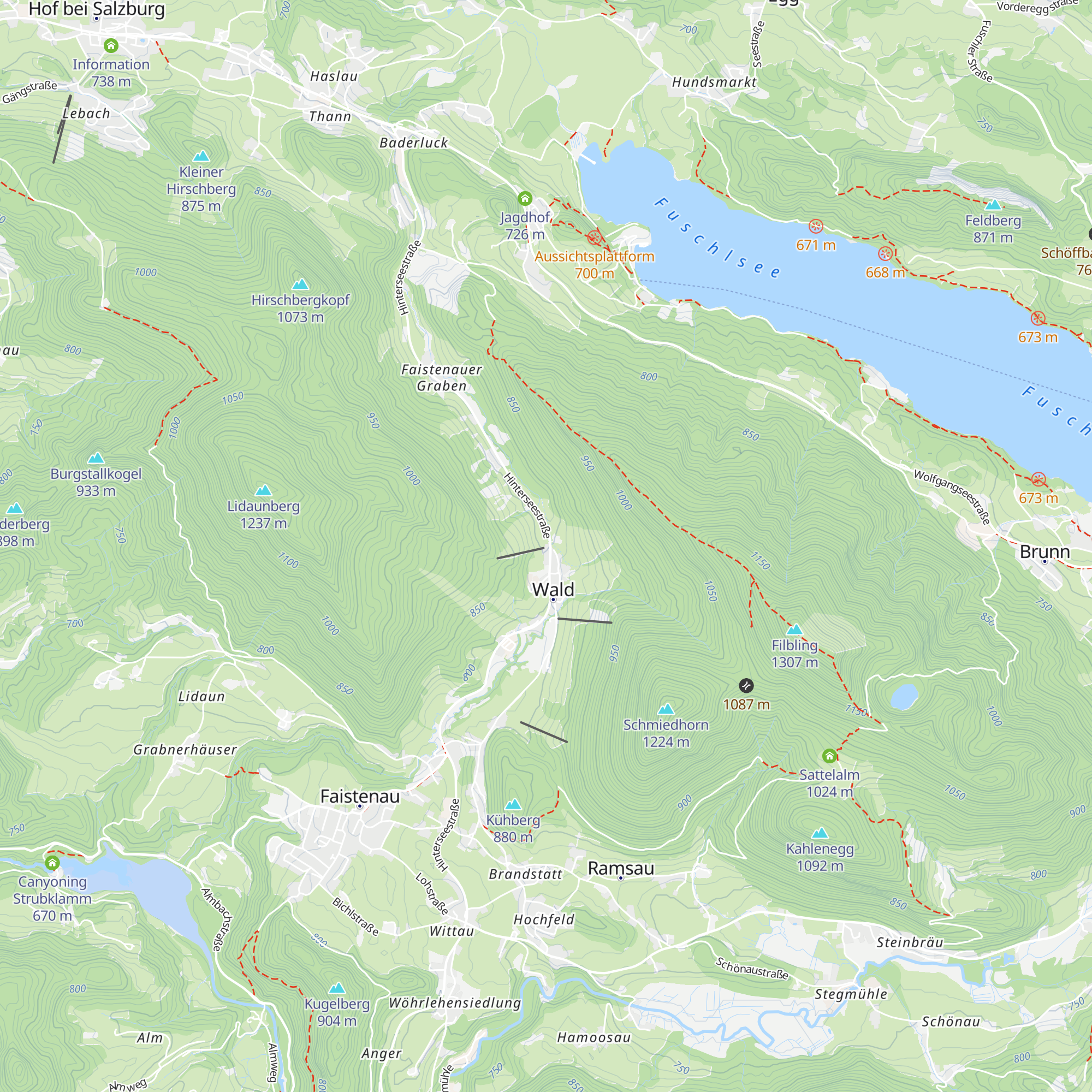 Liftstüberl Oberwald map