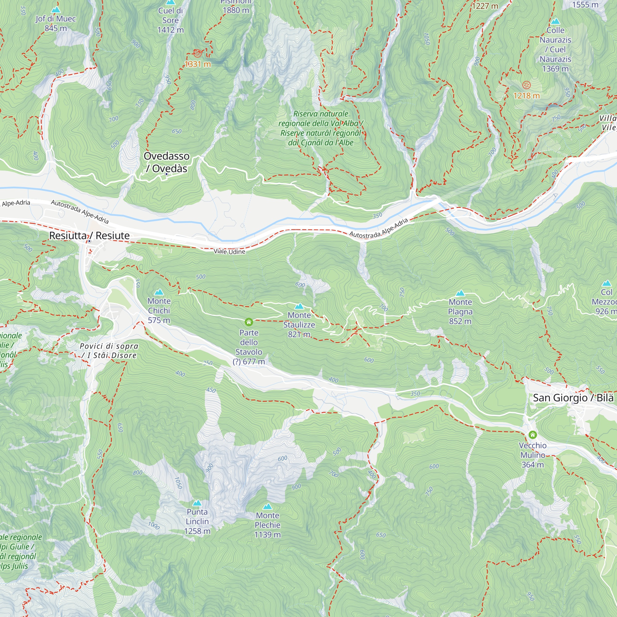 Rai Way Stazione di Staulizze map
