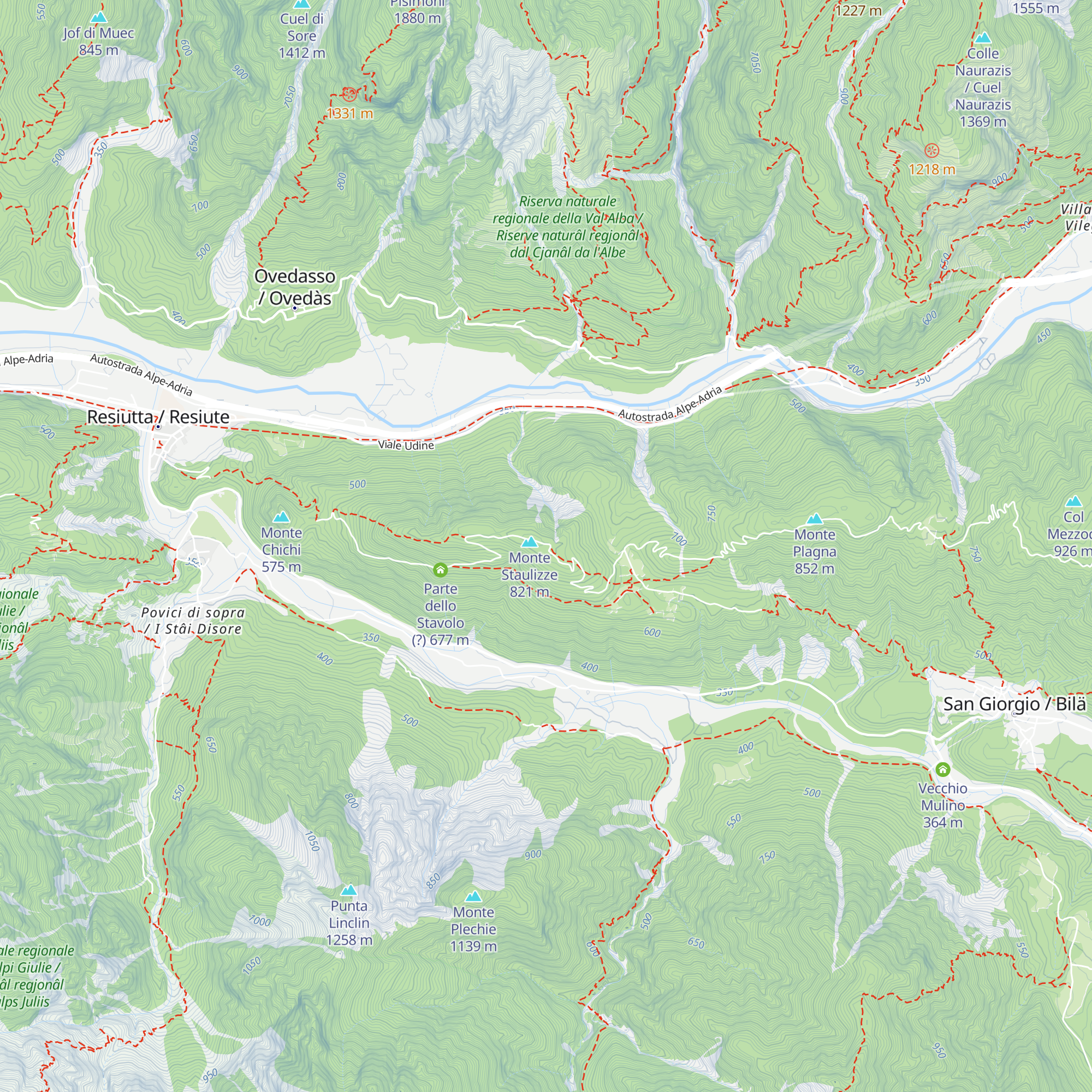 Rai Way Stazione di Staulizze map