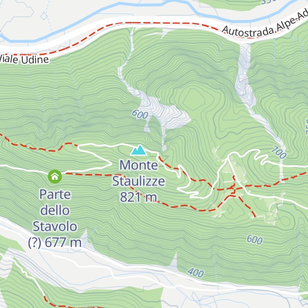 Map of Rai Way Stazione di Staulizze