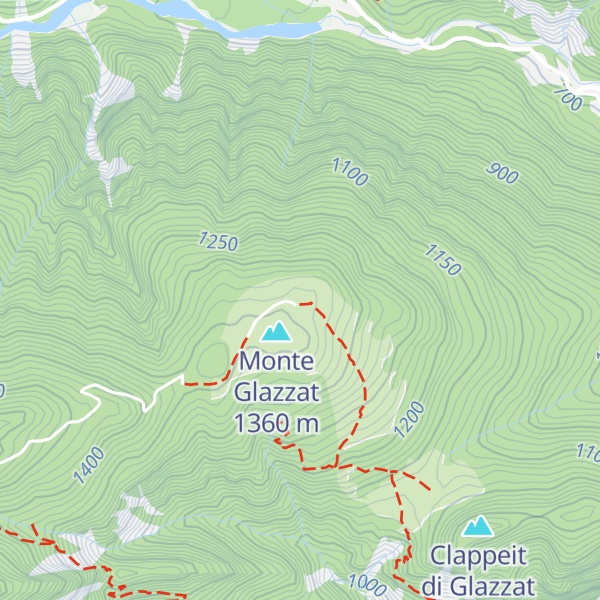 Map of Malga Glazzat