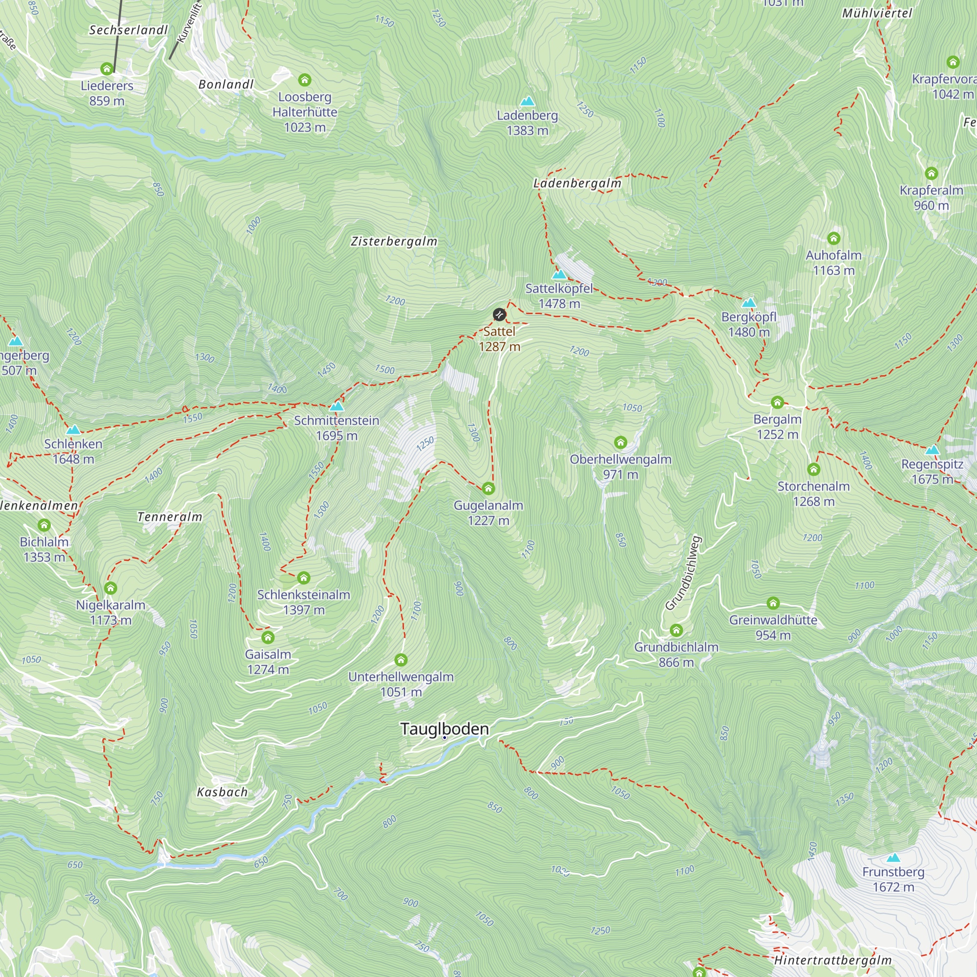 Gugelanalm map